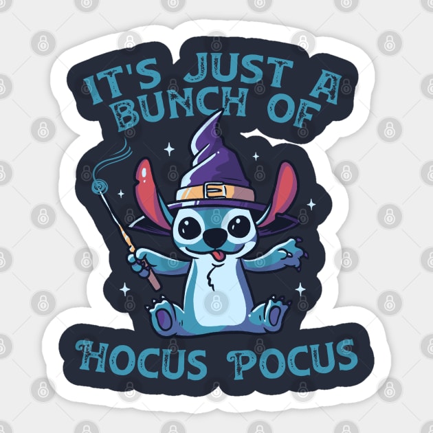 It's Just A Bunch Of Hocus Pocus Funny Cute Spooky Sticker by eduely